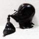 Bizarre-Rubber-ShopMask with Anaesthesia Mask and 3L Breath Bag[Black][One Size]