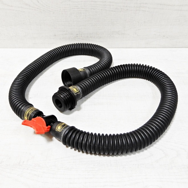 ��Bizarre-Rubber-Shop��Gas Mask Corrugated Tube 130cm with Reducing Valve / Shut-off Valve
