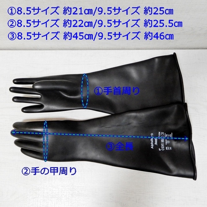 ��Bizarre-Rubber-Shop��Thick Gloves Elbow Long[8.5(M)][9.5(L)][Black]