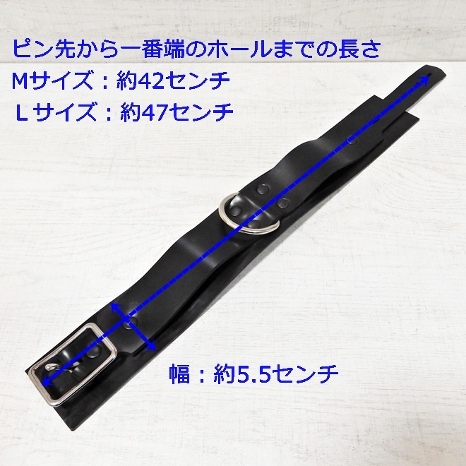 ��Bizarre-Rubber-Shop��Collar with D-Ring 5,5 [Black][M][L]