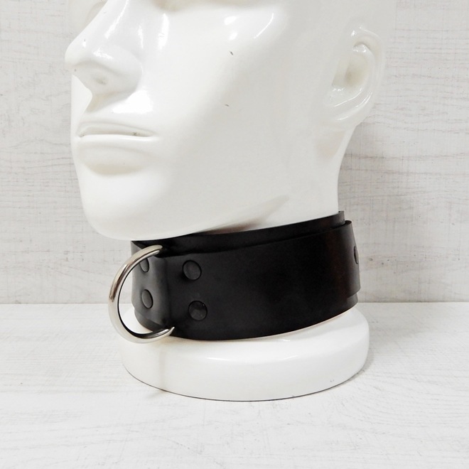��Bizarre-Rubber-Shop��Collar with D-Ring 5,5 [Black][M][L]