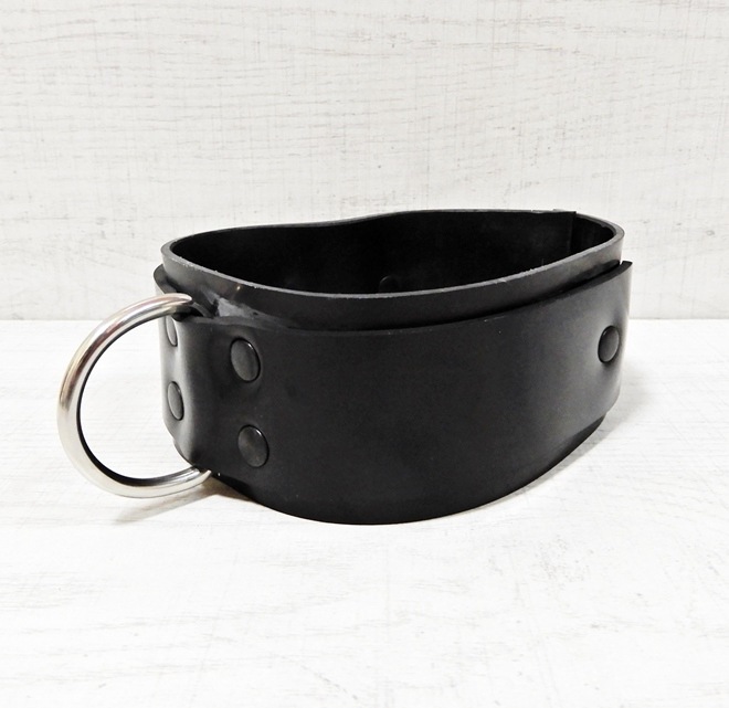��Bizarre-Rubber-Shop��Collar with D-Ring 5,5 [Black][M][L]
