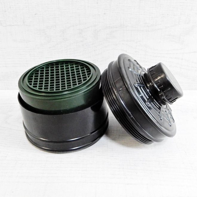 ��Bizarre-Rubber-Shop��Empty Gas Mask Filter for Aromatherapy
