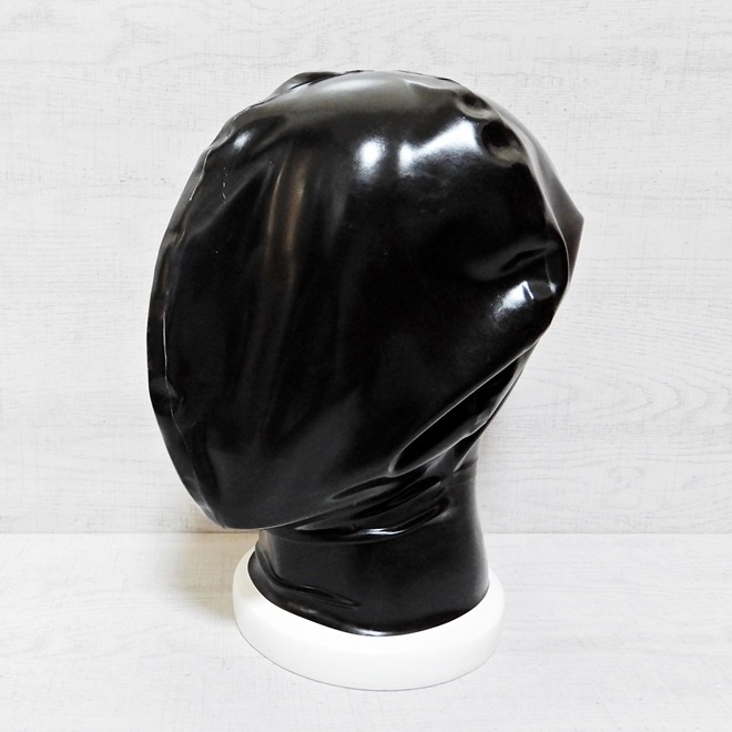 Bizarre-Rubber-ShopLatex Head Balloon for Breath Control[Black][One Size]