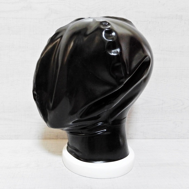 Bizarre-Rubber-ShopLatex Head Balloon for Breath Control[Black][One Size]