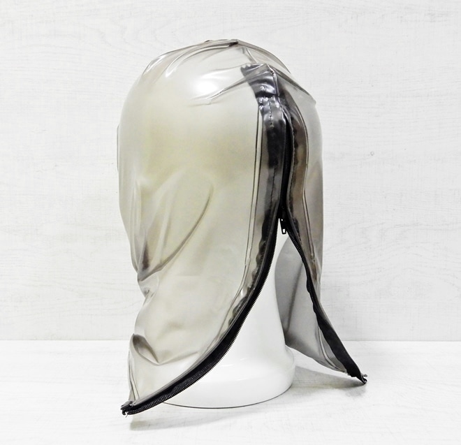 Bizarre-Rubber-ShopVacuum Mask with Zip[Black TransparentTransprent][One Size]