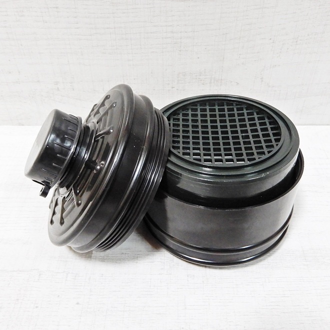 ��Bizarre-Rubber-Shop��Empty Gas Mask Filter for Aromatherapy