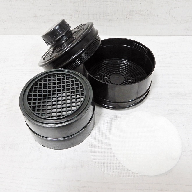 ��Bizarre-Rubber-Shop��Empty Gas Mask Filter for Aromatherapy