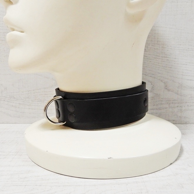 ��Bizarre-Rubber-Shop��Collar with D-Ring 4.0[Black][M]