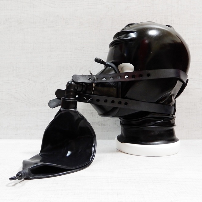 Bizarre-Rubber-ShopAnaesthetic Mask with Head Harness and 3ltr Breath Bag