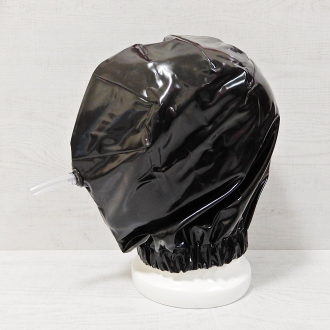��Bizarre-Rubber-Shop��Hood, Elasticated Neck with Pipe[Black][One Size]