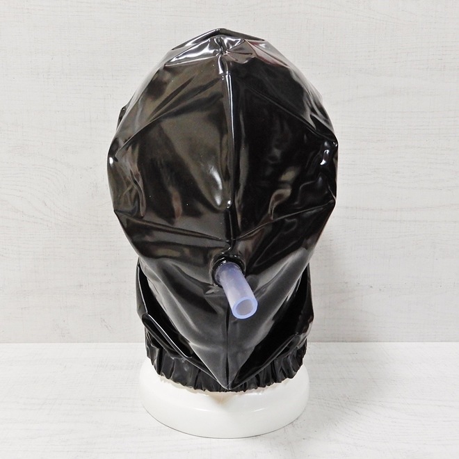 ��Bizarre-Rubber-Shop��Hood, Elasticated Neck with Pipe[Black][One Size]