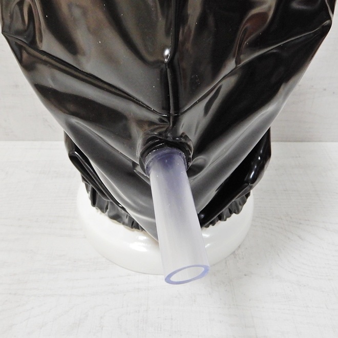 ��Bizarre-Rubber-Shop��Hood, Elasticated Neck with Pipe[Black][One Size]