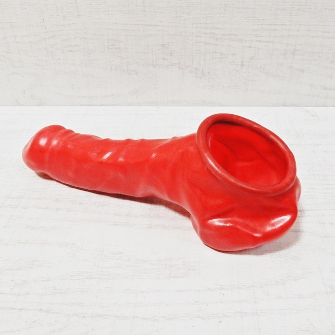Bizarre-Rubber-ShopCock- and Ball Sheath, Closed[Red]