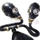 Bizarre-Rubber-ShopGasmask T-Piece with 1x Female and 2x Male
