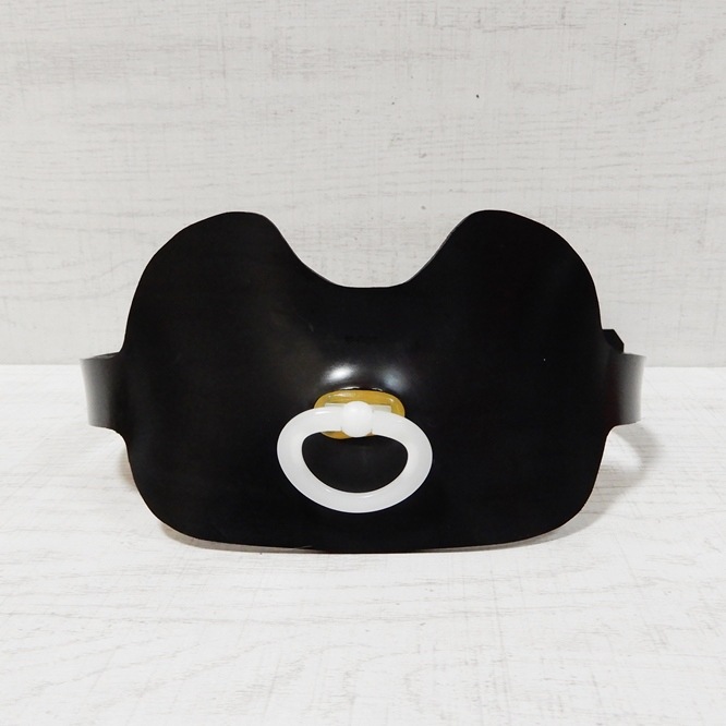 ��Bizarre-Rubber-Shop��Rubber Gag Harness with Pacifier