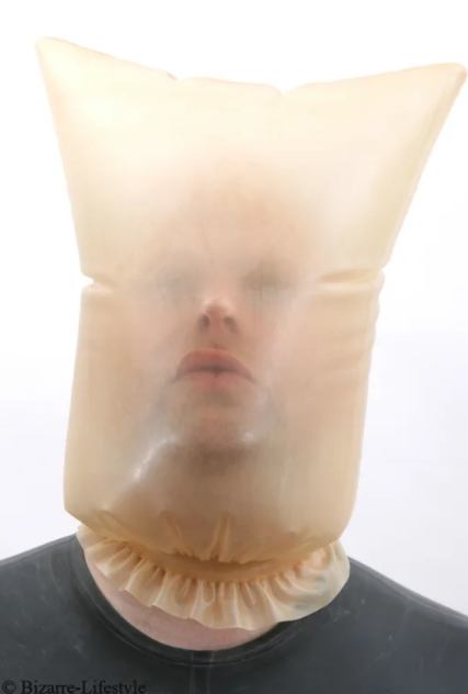 ��Bizarre-Rubber-Shop��Head Bag for Breath Control[Transparent][One Size] 