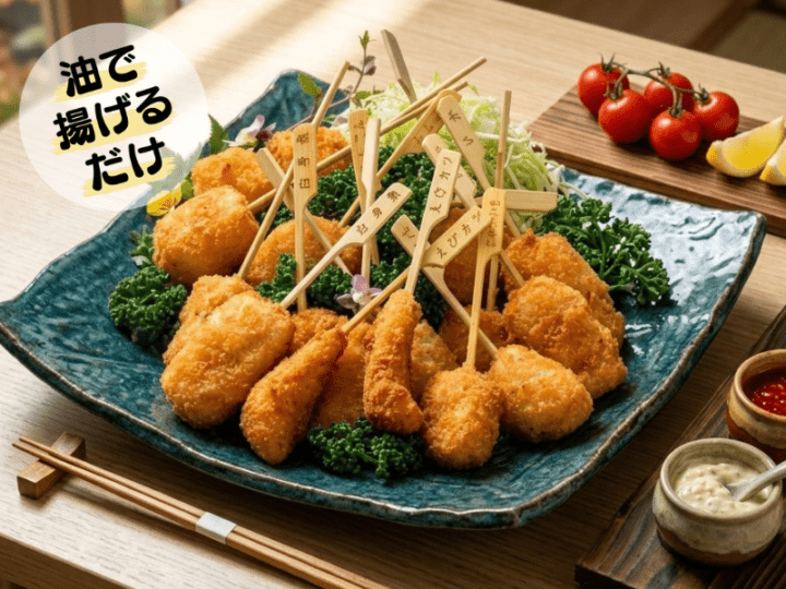 串揚げセット(海鮮串4種・野菜串3種　各2本セット)
