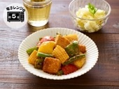 いかと厚揚げのコク旨味噌炒め風