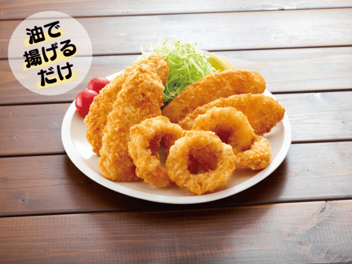 ミックスフライ（あじフライ・いかリング・白身魚フライ）