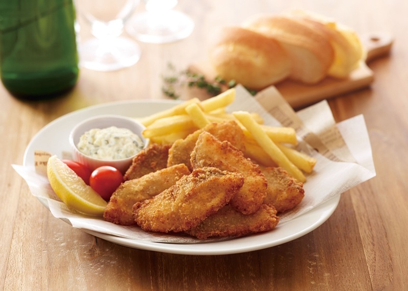 白身魚のフィッシュフリッター フライドポテト 簡便調理シリーズ ビストロシリーズ S T Foods オンラインショップ