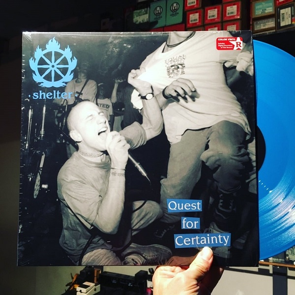 SHELTER / Quest For Certainty LP(BLUE)+MP3 | STIFF SLACK WEBSHOP