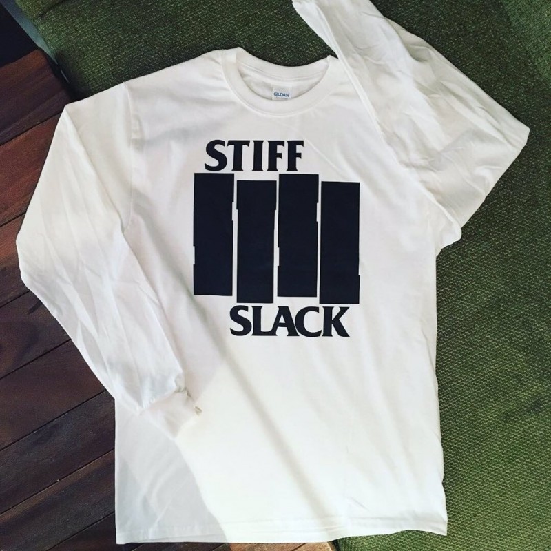 STIFFSLACK / Love To BLACK FLAG // LONG-TEE (WHITE)
