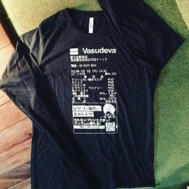 VASUDEVA / Receipt Shirt // LONG-TEE