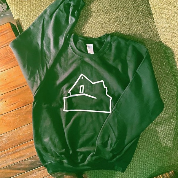 AMERICAN FOOTBALL / Silhouette Crew Neck  Sweat (DARK GREEN)