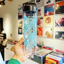POLYVINYL / Distorted Compass Glass Water Bottle������