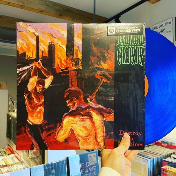 EARTH CRISIS / Destroy The Machines LP(BLUE)+MP3 | STIFF SLACK WEBSHOP