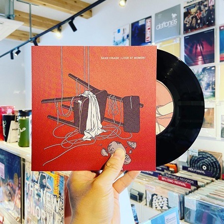 SANS VISAGE / LOOK AT MOMENT // split  (7"+CD)