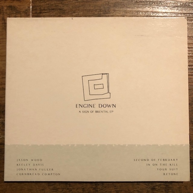 ENGINE DOWN / A Sign Of Breath. EP CD