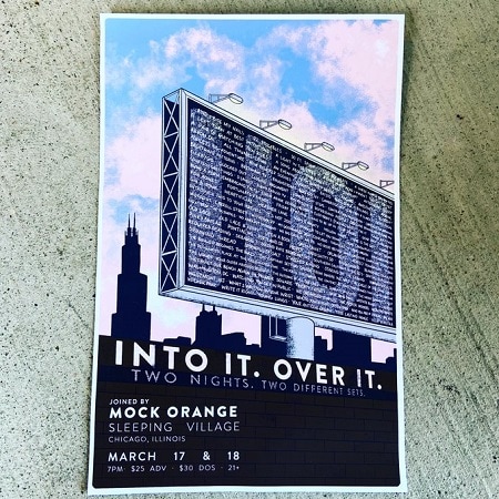 INTO IT. OVER IT. / MOCK ORANGE // POSTER