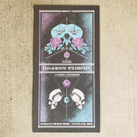 CLOAKROOM / WILDHONEY // Cleveland POSTER