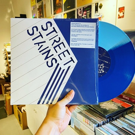 STREET STAINS / st  10"(WHITE/BLUE)+MP3