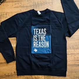 TEXAS IS THE REASON / Logo Sweatshirt (NAVY)