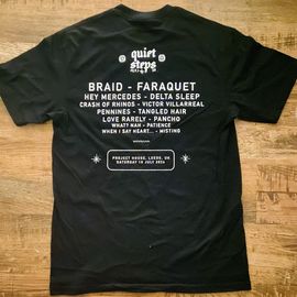 QUIET STEPS / Memorial TEE T-SHIRT (BLACK)