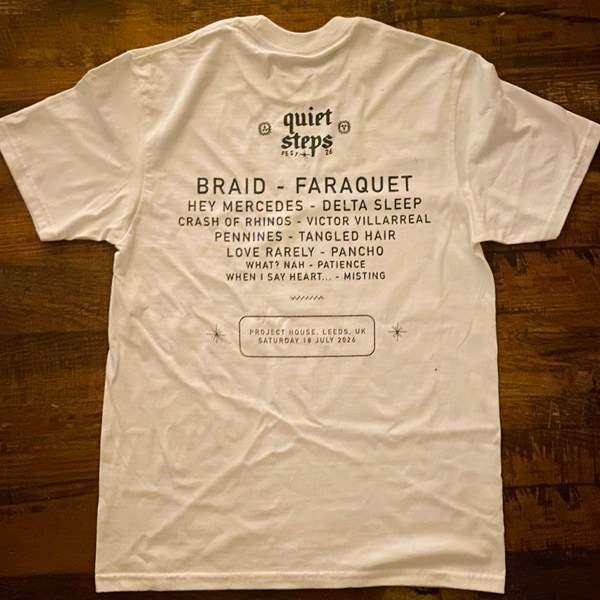 QUIET STEPS / Memorial TEE T-SHIRT (WHITE)