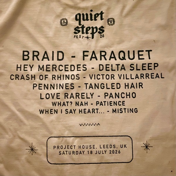QUIET STEPS / Memorial TEE T-SHIRT (WHITE)