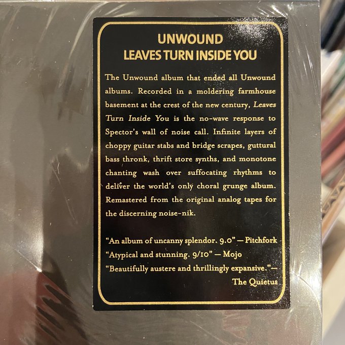 UNWOUND / Leaves Turn Inside You  2xCD