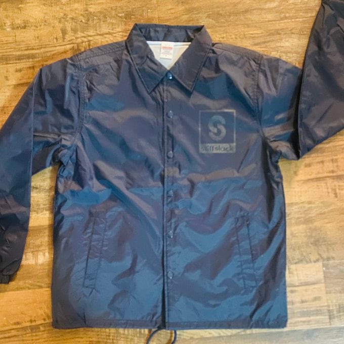 STIFFSLACK / SS Logo Coach Jacket (NAVY)