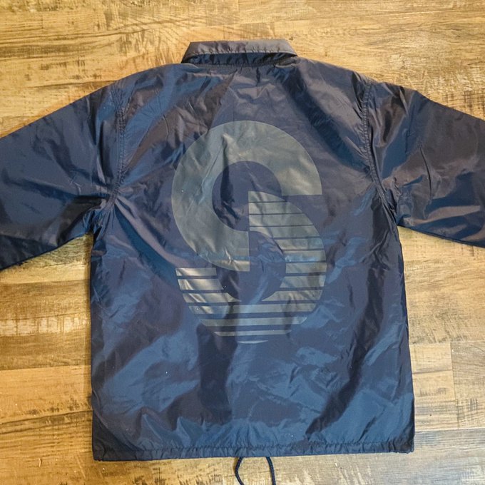 STIFFSLACK / SS Logo Coach Jacket (NAVY)
