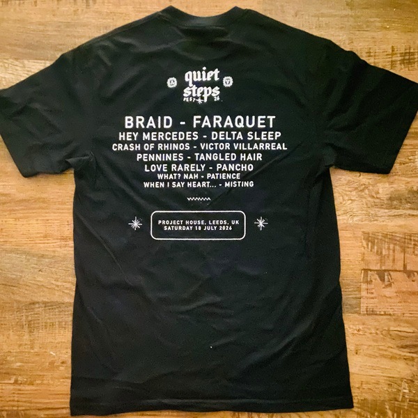 QUIET STEPS / Memorial TEE T-SHIRT (BLACK)