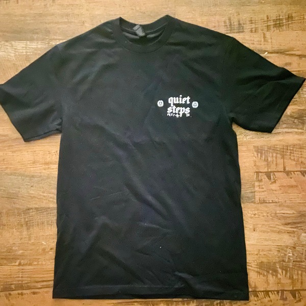 QUIET STEPS / Memorial TEE T-SHIRT (BLACK)