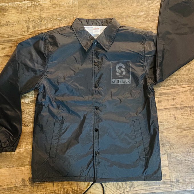 STIFFSLACK / SS Logo Coach Jacket (BLACK)