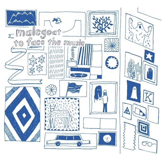 malegoat / to face the music (2025 remaster) LP(WHITE+BLUE SPLATTER)+MP3