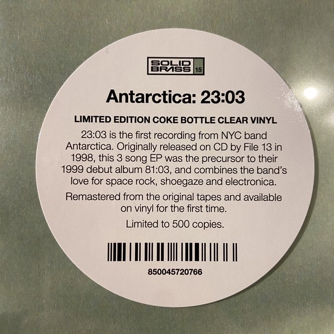 ANTARCTICA / 23:03  LP(COKE)