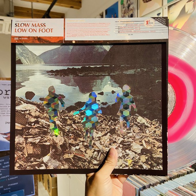 SLOW MASS / Low on Foot LP(PINK/CLEAR)+MP3