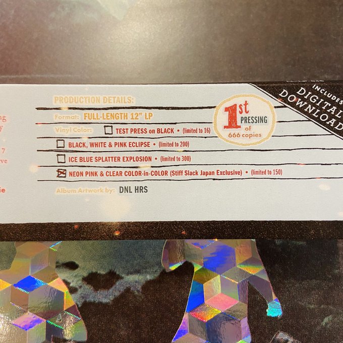 SLOW MASS / Low on Foot LP(PINK/CLEAR)+MP3